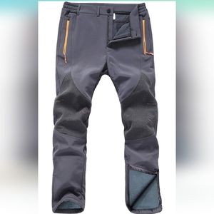 :Sz 38X34 Mens Snow Ski Waterproof Softshell Snowboard Pants Hiking Fleece Lined